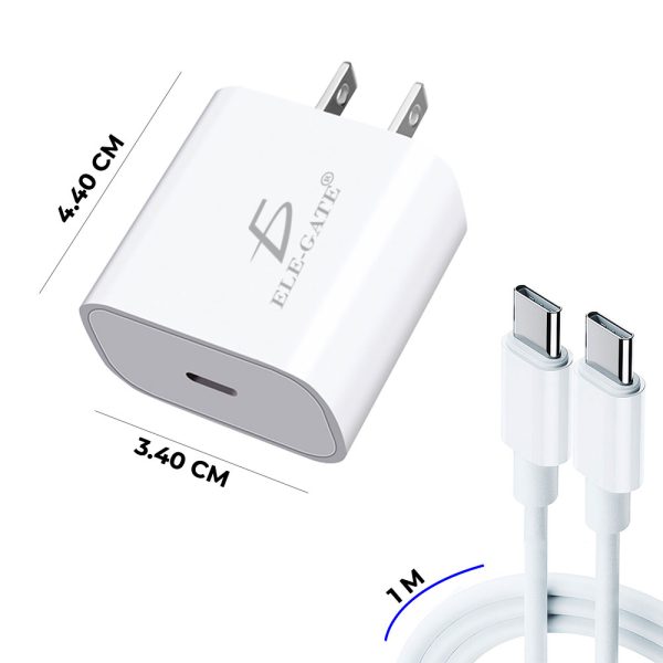 Cargador Adaptador de Carga Rápida 20W para Dispositivos con USB-C - Image 3