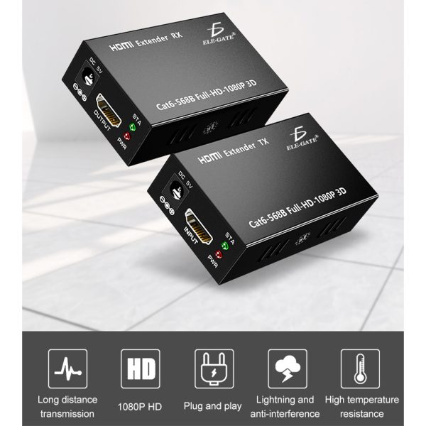 Kit de Extensores de HDMI UTP CAT 6 1080p 60 Metros - Image 3